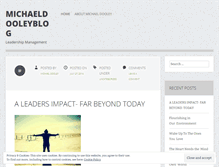 Tablet Screenshot of michaeldooleyblog.wordpress.com