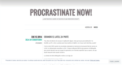 Desktop Screenshot of procrastinadora.wordpress.com