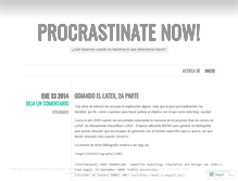 Tablet Screenshot of procrastinadora.wordpress.com