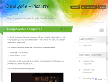 Tablet Screenshot of cinelyceepissarro.wordpress.com