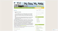 Desktop Screenshot of choicesarticles.wordpress.com