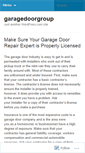 Mobile Screenshot of garagedoorgroup.wordpress.com