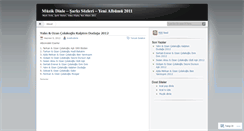 Desktop Screenshot of 2011dinle.wordpress.com