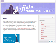 Tablet Screenshot of buffaloyoungvolunteers.wordpress.com