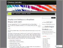 Tablet Screenshot of chivinou.wordpress.com