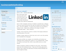 Tablet Screenshot of businesswebstudiosblog.wordpress.com