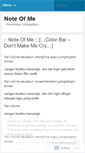 Mobile Screenshot of noteofme.wordpress.com