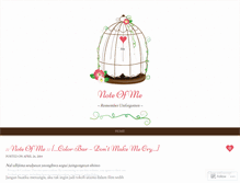 Tablet Screenshot of noteofme.wordpress.com