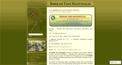 Desktop Screenshot of berkahtanimanunggal.wordpress.com