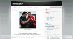 Desktop Screenshot of handballtrainer.wordpress.com