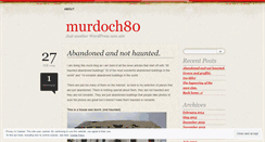 Desktop Screenshot of murdoch80.wordpress.com