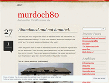 Tablet Screenshot of murdoch80.wordpress.com