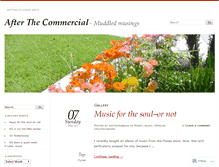 Tablet Screenshot of afterthecommercial.wordpress.com