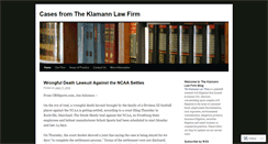 Desktop Screenshot of klamannlawcases.wordpress.com