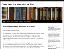 Tablet Screenshot of klamannlawcases.wordpress.com
