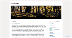 Desktop Screenshot of banskoski.wordpress.com