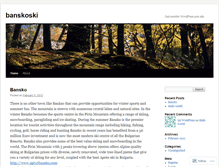 Tablet Screenshot of banskoski.wordpress.com