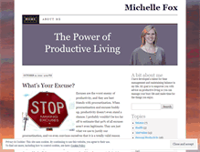 Tablet Screenshot of michellemfox.wordpress.com