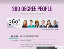 Tablet Screenshot of 360degreepeople.wordpress.com