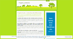Desktop Screenshot of progettoambiente.wordpress.com