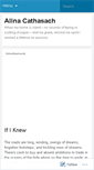 Mobile Screenshot of alinacathasach.wordpress.com