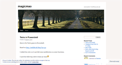 Desktop Screenshot of magicmao.wordpress.com