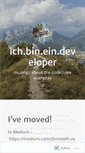 Mobile Screenshot of ichbineindeveloper.wordpress.com