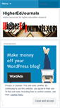 Mobile Screenshot of higheredjournals.wordpress.com
