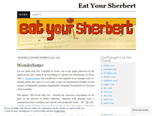 Tablet Screenshot of eatyoursherbert.wordpress.com