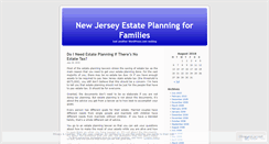 Desktop Screenshot of njfamilyestateplanning.wordpress.com