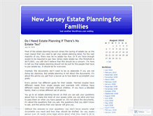 Tablet Screenshot of njfamilyestateplanning.wordpress.com