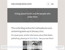 Tablet Screenshot of melissaburon.wordpress.com