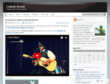 Tablet Screenshot of catholickermit.wordpress.com
