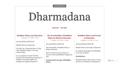 Desktop Screenshot of dharmadana.wordpress.com