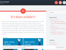 Tablet Screenshot of newtechiegirl.wordpress.com