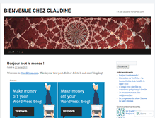 Tablet Screenshot of claudinefrancois.wordpress.com