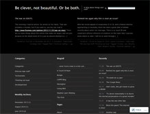 Tablet Screenshot of clevernotbeautiful.wordpress.com