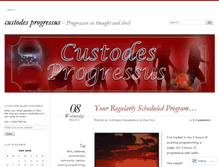 Tablet Screenshot of custodesprogressus.wordpress.com
