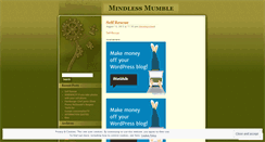 Desktop Screenshot of mindlessmumble.wordpress.com