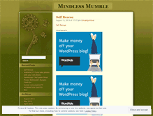 Tablet Screenshot of mindlessmumble.wordpress.com