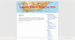 Desktop Screenshot of englandworldcup2010.wordpress.com