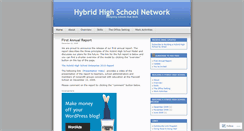 Desktop Screenshot of buildinghybridhighschools.wordpress.com