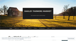 Desktop Screenshot of oakleyfarmersmarket.wordpress.com
