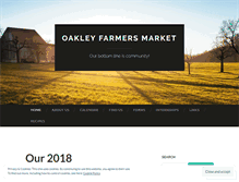 Tablet Screenshot of oakleyfarmersmarket.wordpress.com