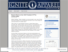 Tablet Screenshot of igniteapparel.wordpress.com