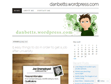 Tablet Screenshot of danbetts.wordpress.com