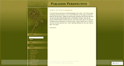 Desktop Screenshot of paradiseperspective.wordpress.com