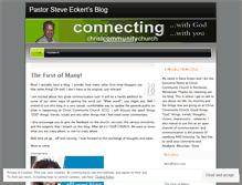 Tablet Screenshot of pastorsteveeckert.wordpress.com