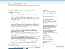 Tablet Screenshot of learnonethingaday.wordpress.com