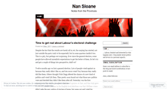 Desktop Screenshot of nansloane.wordpress.com